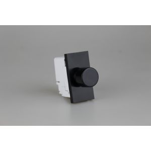 DIP400B Varilight DataGrid+ V-Plus 2-Way Push-On/Off Rotary Dimmer 40-400W Module in Black. Use with Varilight DataGrid Plates