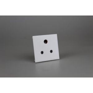 DRP5AW Varilight DataGrid+ 5A 3 Round Pin Socket Module in White. Use with Varilight DataGrid Plates