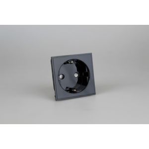 DSEUFB Varilight DataGrid+ 16A Euro Socket Schuko Module in Black. Use with Varilight DataGrid Plates