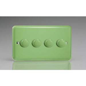 JYDS4.BG Varilight V-Pro Smart Series 4 Gang Companion Controller (For Both Supla WiFi and Non-WiFi) use only with a Smart Master to create Multi-Way Dimming, Lily Beryl Green