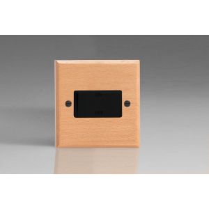 XBEFIB-S2W Fan Isolating 10 Amp Triple Pole Switch Kilnwood Classic Wood Scandic Beech with Black Switch