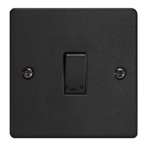 XDE20B.MB Varilight 1 Gang 20 Amp Double Pole Switch Essential Matt Black Finish With Black Switch