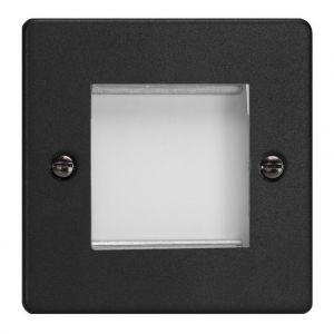 XDEG2.MB Varilight 2 Gang Data Grid Face Plate For 2 Data Module Widths Essential Matt Black Finish