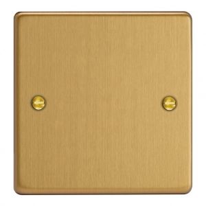 XDESB.BB Varilight Single Blank Plate Essential Brushed Brass Finish