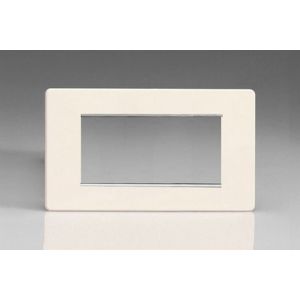 XDYG4S.PD Varilight 4 Gang Data Grid Face Plate For 3 or 4 Data Module Widths Screwless Primed and Ready to Paint