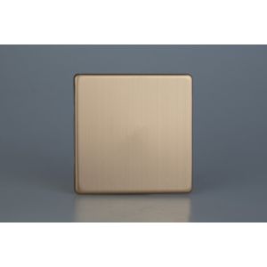 XDYSBS.BC Varilight Single Blank Plate Urban Screwless Brushed Copper Finish