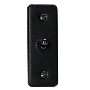 XYAT1.MB Varilight 1 Gang, 1 or 2 Way 10 Amp Toggle Architrave Switch, Matt Black Effect