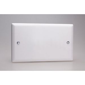 XYDB.CW Varilight Double Blank Plate Urban Powder Coated Chalk White Finish