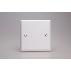 XYSB.CW Varilight Single Blank Plate Urban Powder Coated Chalk White Finish