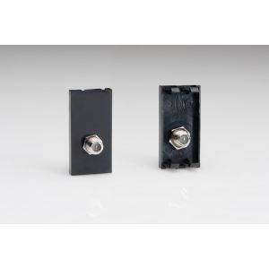 D8SB Varilight Bulkhead Mounted Satellite F-Type Module in Black. Use with Varilight DataGrid Plates