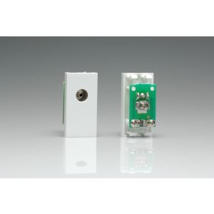 D8W Varilight PAL Coax Female Module in White. Use with Varilight DataGrid Plates