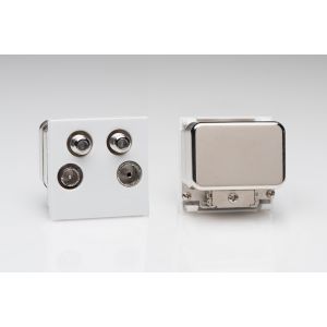 DQUAW The Sky+ Module in White with 4 Outlets. Use with Varilight DataGrid Plates