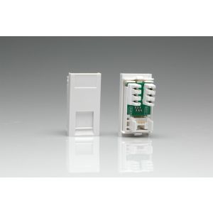 DRJ11W Varilight RJ11 module in White. Use with Varilight DataGrid Plates