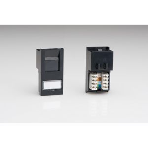 DRJ45B Varilight For Cat5e network applications in Black. Use with Varilight DataGrid Plates