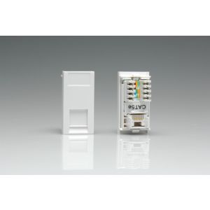 DRJ45W Varilight For Cat5e network applications in White. Use with Varilight DataGrid Plates