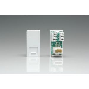 DTSW Varilight Secondry Voice Module also Known as Telephone Slave Module in White. Use with Varilight DataGrid Plates