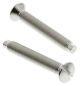 25mm Silver Fixing Screws, 2 Per Pack