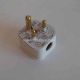 2APLUGW  2 Amp Round Pin Plug White