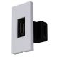 DHDMIAW Varilight High Def 1.4 Multimedia Connection Angled Adapter insert White. Use with Varilight DataGrid Plates