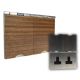 FS132WK-S2W 2 Gang 13 Amp Unswitched Floor Socket Walnut Wood with Black Insert