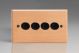 HBE44-RTBK-S2W Varilight V-Dim Series 4 Gang 40-250 Watt Dimmer Kilnwood Classic Wood Scandic Beech With Retro Black Metal knobs