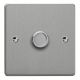 HDE0.BS [WDE1.BS + MH0] Varilight non-dimming 'Dummy' Series switch 1 Gang 0-1000 Watt Essential Brushed Steel Finish