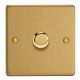 HDE1.BB [WDE1.BB + MTR402] Varilight V-Dim Series 1 Gang, 1 Way Only, 60-400 Watt Dimmer Essential Brushed Brass Finish