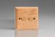 HO4-S2W Varilight V-Dim Series 2 Gang 40-250 Watt Dimmer Kilnwood Classic Wood Light Oak With Wood knobs