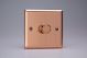 HY1.BC Varilight V-Dim Series 1 Gang, 1 Way Only, 60-400 Watt Dimmer Urban Brushed Copper Effect