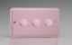 HY23.RP [WYD3.RP + 3x MTR250] Varilight V-Dim Series 3 Gang 1 Way Only 40-250 Watt Dimmer Lily Rose Pink