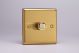 IBP401 Varilight V-Plus Series 1 Gang 40-400 Watt/VA Dimmer Classic Brushed Brass Effect