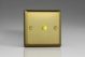 IJBS001 Varilight V-Pro IR Series 1 Gang Slave Unit for use with V-Pro IR Master Dimmers Classic Brushed Brass Effect