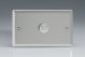 INDP1001 [WND1 + MIP1000] Varilight V-Plus Series 1 Gang 200-1000 Watt/VA Dimmer Classic Satin Chrome Effect Finish, Double Plate