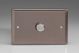 IRDP1001 [WRD1 + MIP1000] Varilight V-Plus Series 1 Gang 200-1000 Watt/VA Dimmer Classic Pewter Effect Finish Double Plate