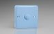 IYP1001.DB [WY1.DB + MIP1000] Varilight V-Plus Series 1 Gang 200-1000 Watt/VA Dimmer Lily Duck Egg Blue, Single Plate