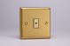 JBE101 Varilight V-Pro Multi Point Remote (MPR) Series 1 Gang 0-100 Watts Multi Point Remote Master LED Dimmer Classic Brushed Brass Effect