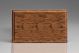 JMOP3-S2W Varilight V-Pro Series 3 Gang 0-120W Trailing Edge LED Dimmer Kilnwood Classic Wood Medium Oak With Wood Knobs