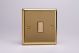 JVES001 Varilight V-Pro Multi Point Tactile Touch Slave (MP Slave) Series 1 Gang Unit for use with V-Pro Multi Point Remote Master Dimmers Classic Victorian Polished Brass Coated
