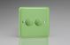 JYP252.BG Varilight V-Pro Series 2 Gang 0-120W Trailing Edge LED Dimmer Lily Beryl Green