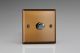 JYP401.BZ Varilight V-Pro Series 1 Gang 0-120W Trailing Edge LED Dimmer Urban Brushed Bronze Effect Finish