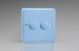 JYS2.DB [WY2.DB + 2x MJS] Varilight V-Pro Smart Series 2 Gang Companion Controller (For Both Supla WiFi and Non-WiFi) use only with a Smart Master to create Multi-Way Dimming, Lily Duck Egg Blue