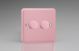 JYS2.RP [WY2.RP + 2x MJS] Varilight V-Pro Smart Series 2 Gang Companion Controller (For Both Supla WiFi and Non-WiFi) use only with a Smart Master to create Multi-Way Dimming, Lily Rose Pink