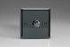 KIP221 Varilight V-Com Series 1 Gang 15-220 Watt Leading Edge LED Dimmer Iridium Black (Gloss) Effect Finish