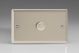 KNDP601 [WND1 + MKP600] Varilight V-Com Series 1 Gang 40-600 Watt Leading Edge LED Dimmer Classic Satin Chrome Effect Finish