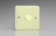 KYP101.WC [WY1.WC + MKP100] Varilight V-Com Series 1 Gang 0-100 Watt Leading Edge LED Dimmer Lily White Chocolate