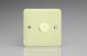 TYR1001.WC [WY1.WC + MTR1000] Varilight V-Dim Safety Series 1 Gang 200-1000 Watt Dimmer Lily White Chocolate, Single Plate