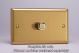 WBD1 Varilight Matrix 1-Gang Double Plate Unpopulated Dimmer Kit. Classic Brushed Brass Effect Finish