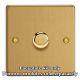 WDE1.BB Varilight Matrix 1-Gang Single Plate Unpopulated Dimmer Kit. Essential Brushed Brass Finish