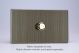 WDYD1S.AB Varilight Matrix 1-Gang Double Plate Unpopulated Dimmer Kit. Urban Screwless Antique (Brushed) Brass Finish