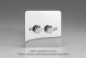 WFC2 Varilight Matrix 2-Gang Single Plate Unpopulated Dimmer Kit. Ultra Flat Polished Chrome Coated